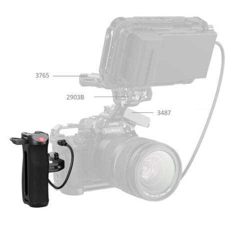 SmallRig 4928 - uchwyt boczny ze spustem REC, przykład użycia